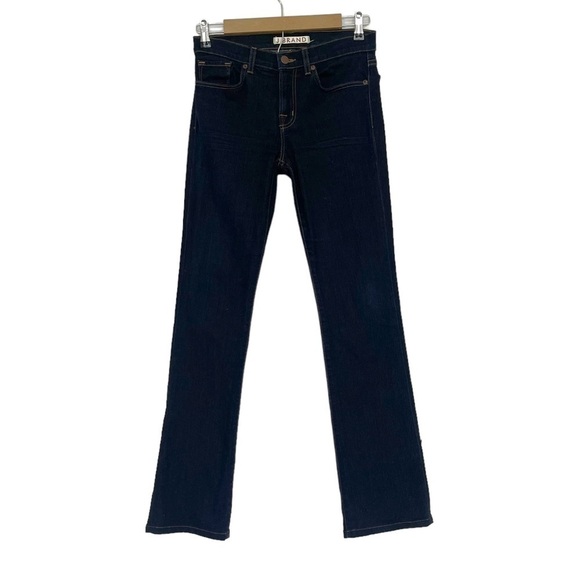 J Brand Starless Dark Wash Slim Boot Leg Jeans 27 Retro Y2K Style Elena Gilbert - Picture 2 of 10